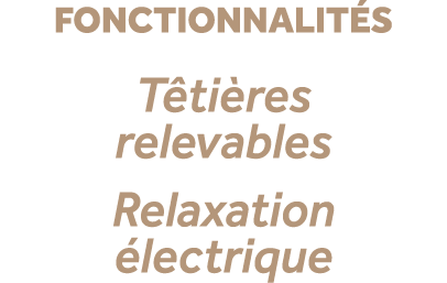 fonctionnalit s T ti res relevables Relaxation lectrique