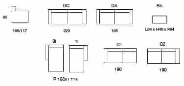 Dimensions MODÈLE 2609 - MAYOL